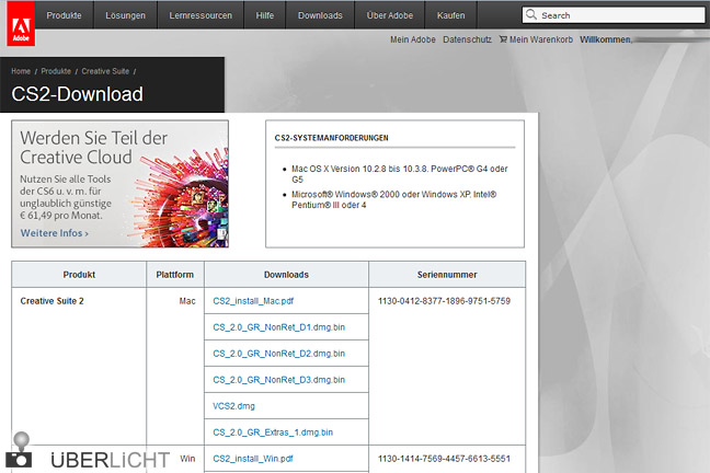 adobe creative suite cs2 download